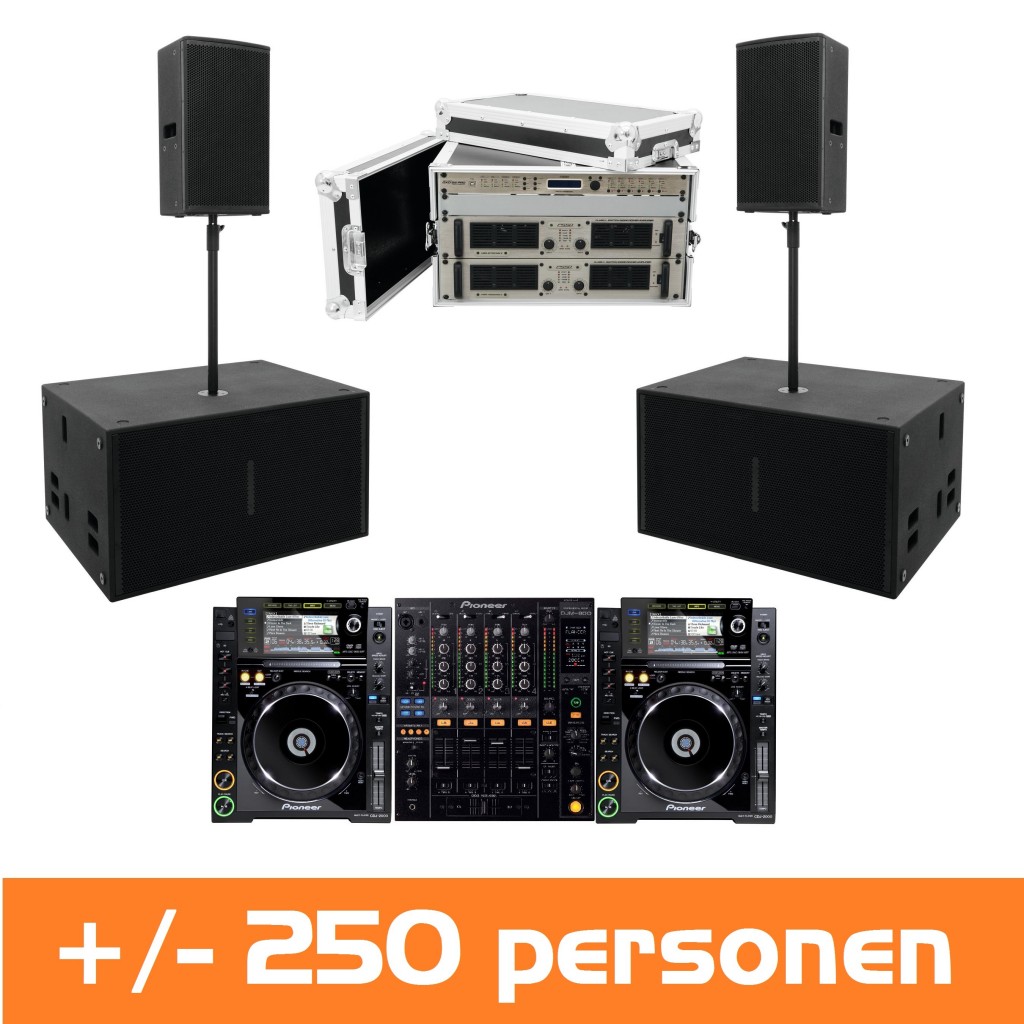 Geluidsset met Pioneer DJ Set huren | Verhuur van speakerset