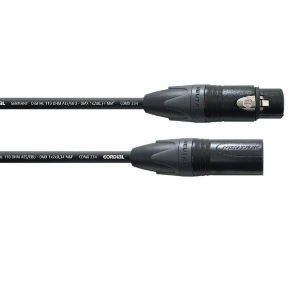 DMX Kabel huren - Verhuur van DMX kabel 110 ohm 3 polig Neutrik